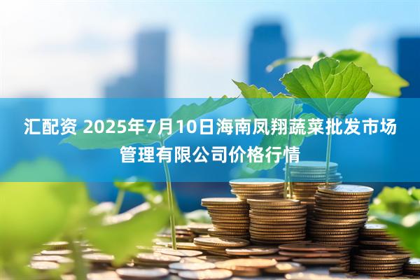 汇配资 2025年7月10日海南凤翔蔬菜批发市场管理有限公司价格行情